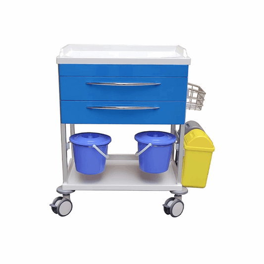 Pacific Medical Dressing Change Trolley High Quality Two Drawer 650 x 480 x 900mm