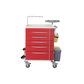 Pacific Medical  Emergency Trolley Red Five Drawer 650 x 480 x 980mm