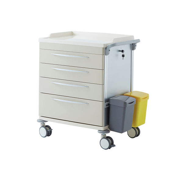 Pacific Medical  Medicine Trolley Four Drawer 650 x 480 x 900mm