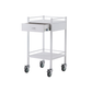 Pacific Medical Powder Coated Trolley One Drawer 50 x 50 x 96.7cm (LxWxH)