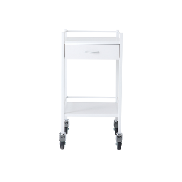 Pacific Medical Powder Coated Trolley One Drawer 50 x 50 x 96.7cm (LxWxH)