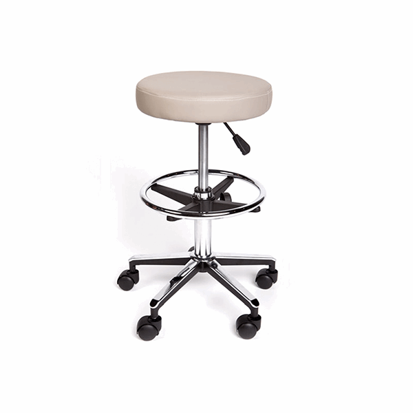 Pacific Medical Round Stool Premium With Foot Ring