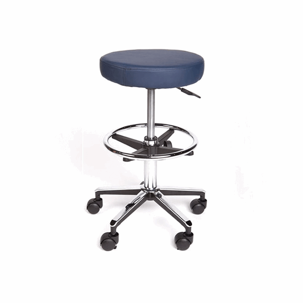 Pacific Medical Round Stool Premium With Foot Ring