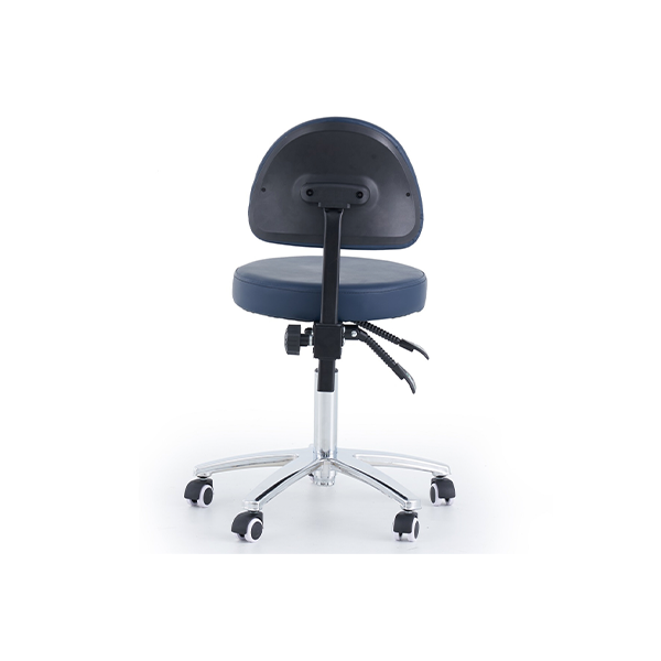 Pacific Medical Round Stool with Backrest