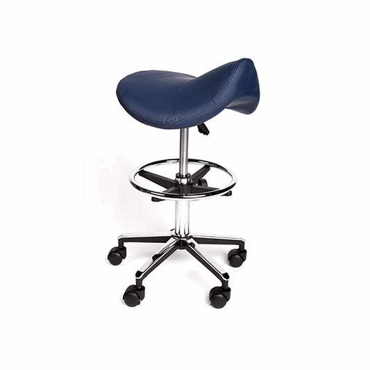 Pacific Medical Saddle Stool Premium With Foot Ring