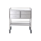 Pacific Medical Stainless Steel Double Trolley Four Drawer (Two Over Two)