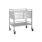 Pacific Medical Stainless Steel Double Trolley Four Drawer (Two Over Two)