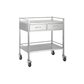 Pacific Medical Stainless Steel Double Trolley Two Drawer (Side By Side)