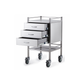 Pacific Medical Stainless Steel Trolley Three Drawer