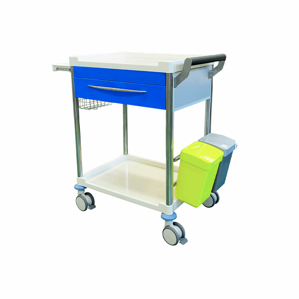 Pacific Medical Treatment Trolley One Drawer 650 x 480 x 900mm