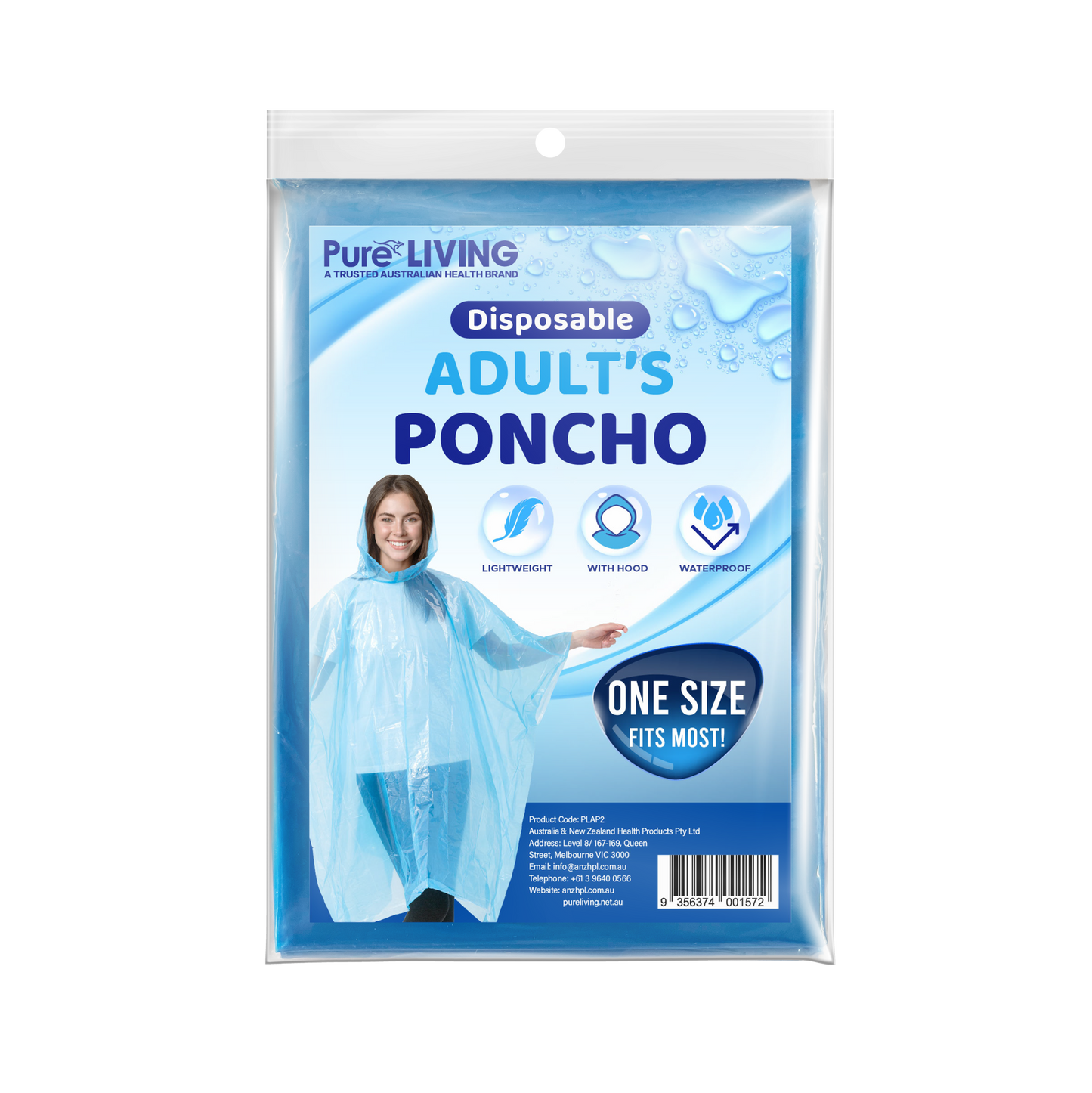 Adult Poncho (Disposable or Reusable)