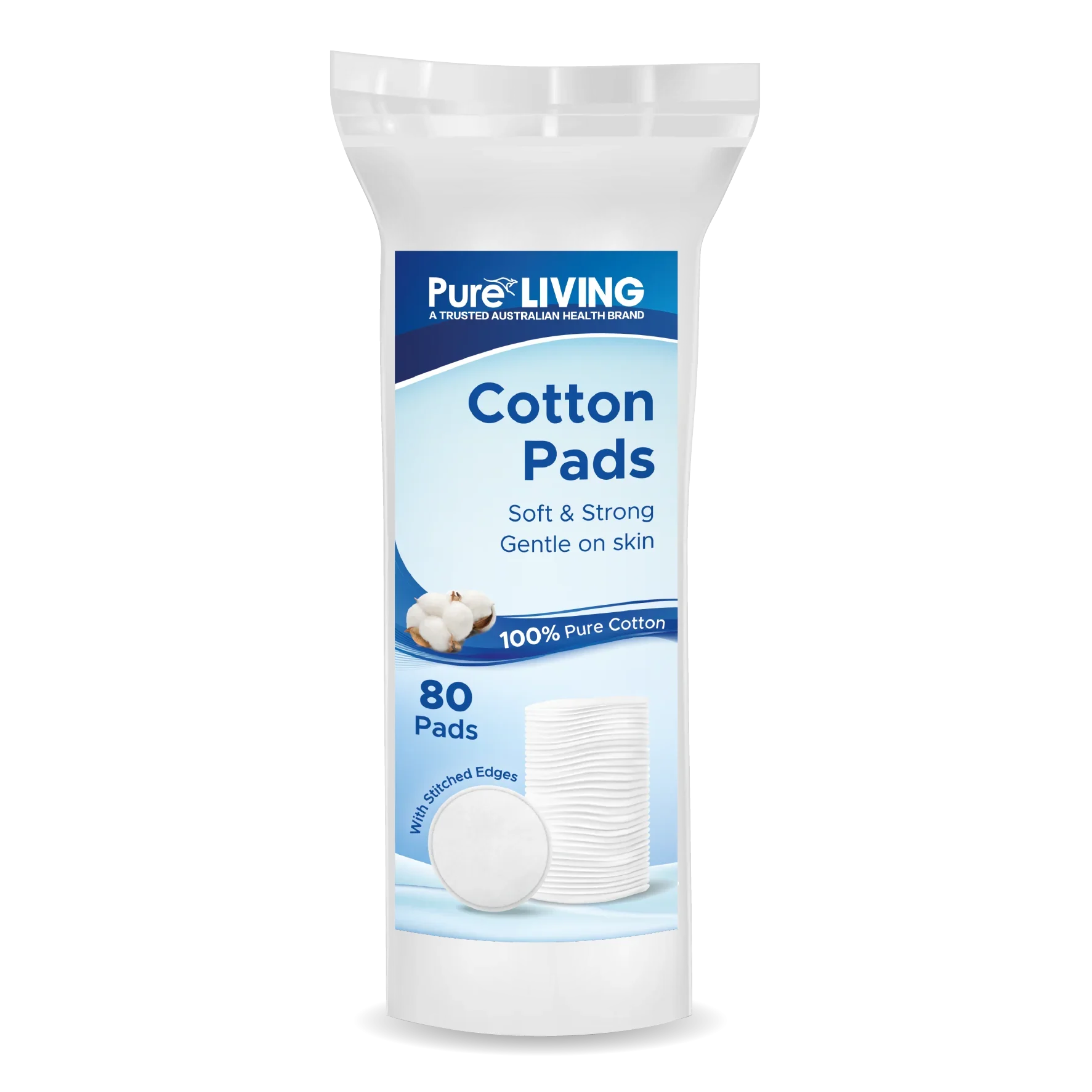 Cotton Pad Rectangular Cotton Pads 80pc – ToBe HealthCare