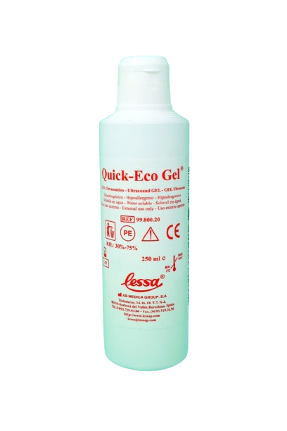 Ultrasound Quick Eco Gel 250ml - Clear or Blue