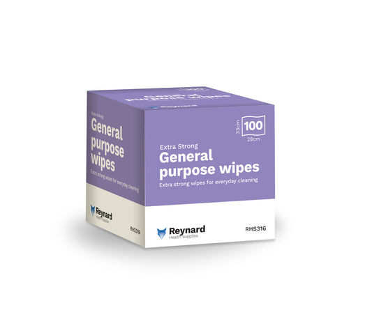 RHS316 Reynard General Purpose Wipes 100 Pack (33x29cm)