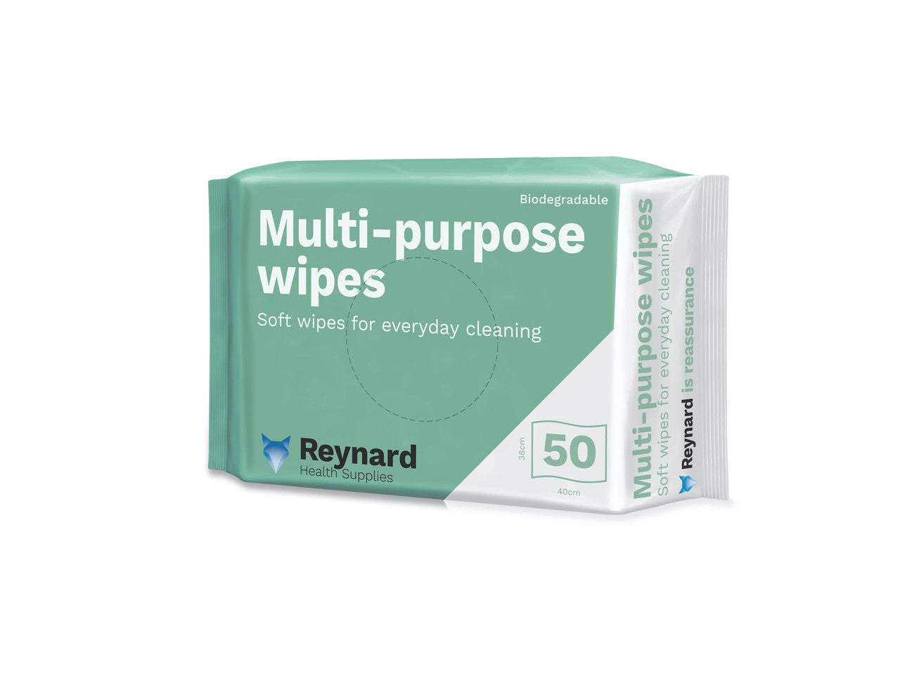 RHS601 Reynard Multi-Purpose Everyday Wipes 50 Pack (38x40cm)