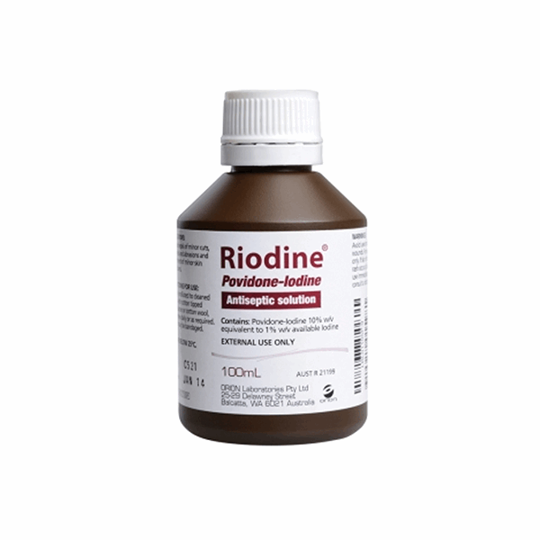 Riodine Povidone-Iodine Antiseptic Solution 10% 100ml