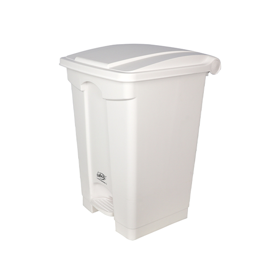 Sabco Heavy Duty White Pedal Bin