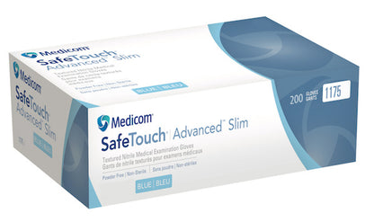 Medicom SafeTouch Blue Nitrile Gloves