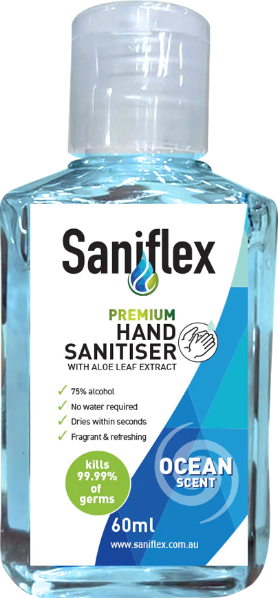 Saniflex Hand Sanitiser Ocean Scent 60mL