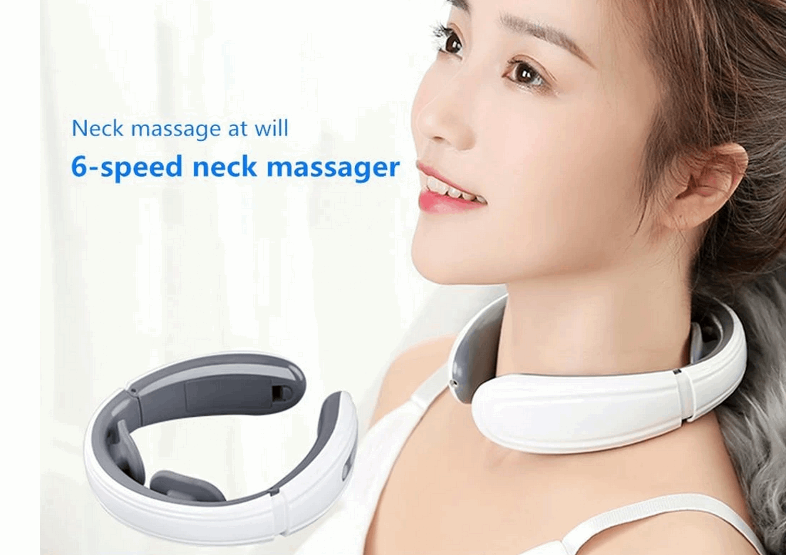 JT-600 Electric Pulse Neck Massager Infrared Heating Cervical Relaxation