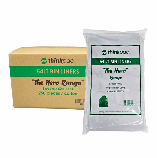 54L Thinkpac “The Hero” Range Heavy Duty Bin Liner 250 pc