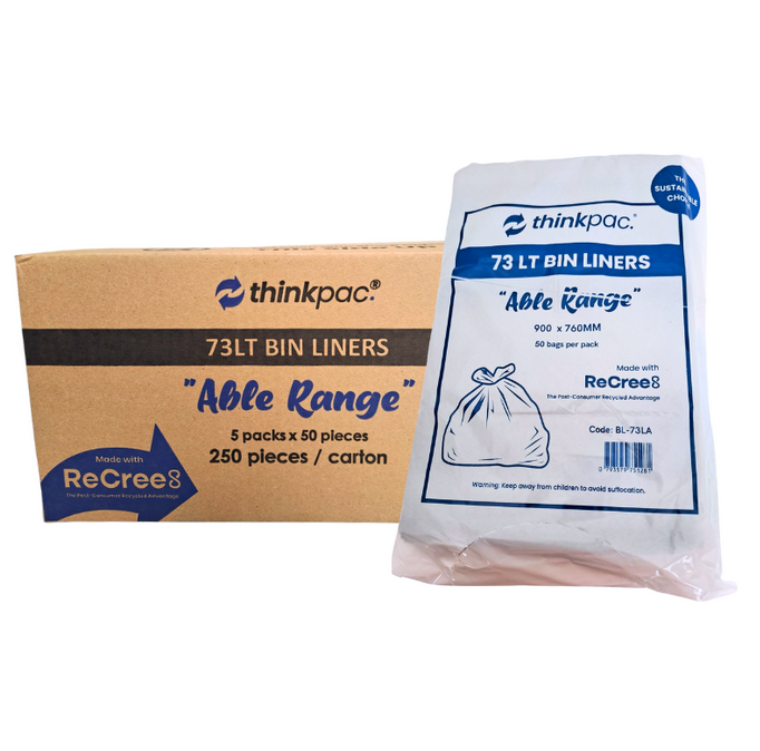 73L  ThinkPac “Able” Range Bin Liner 250pc