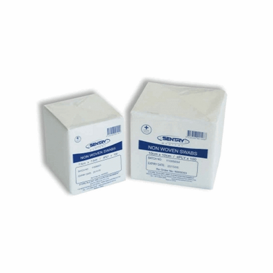 Sentry Gauze Swab Non Woven 7.5x7.5cm 4ply (100) - ToBe HealthCare