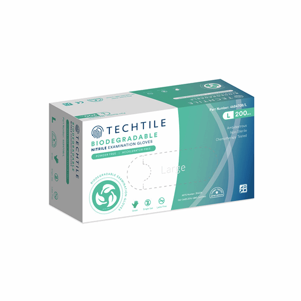 Techtile Disposable Biodegradable Nitrile Gloves 200pcs