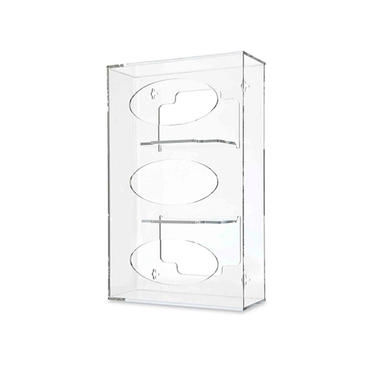 Triple Tier Clear Acrylic Glove Dispenser