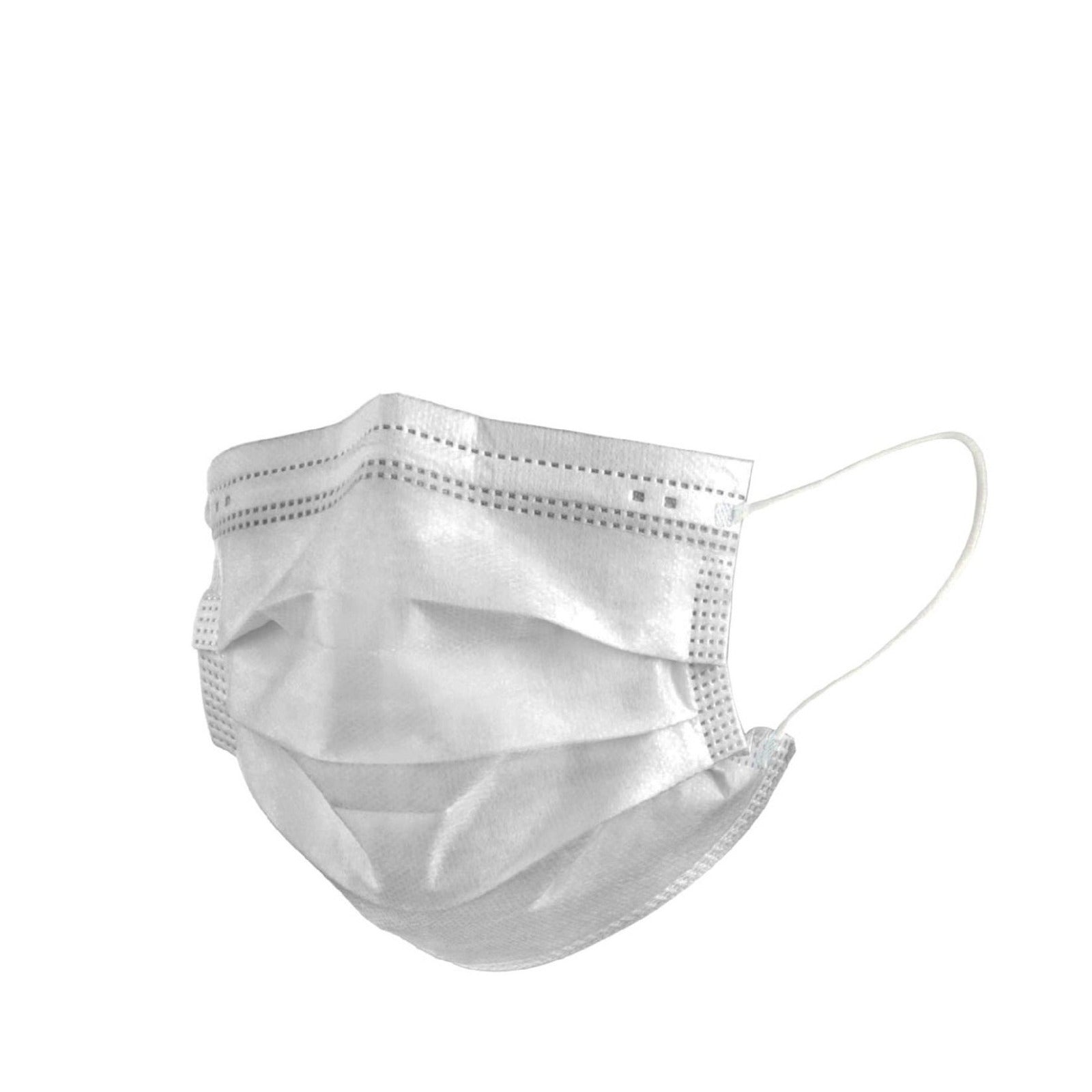 White Disposable Face Mask  Breathable non-woven 3 layers  (50pcs/box)