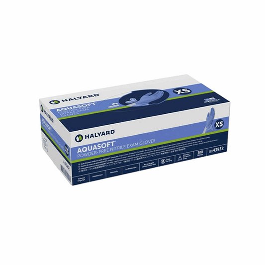 Halyard Aquasoft Nitrile Exam Gloves 300/BOX - ToBe HealthCare