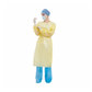 Disposable PP+PE Isolation gown, 40gsm, Yellow Ctn of 120