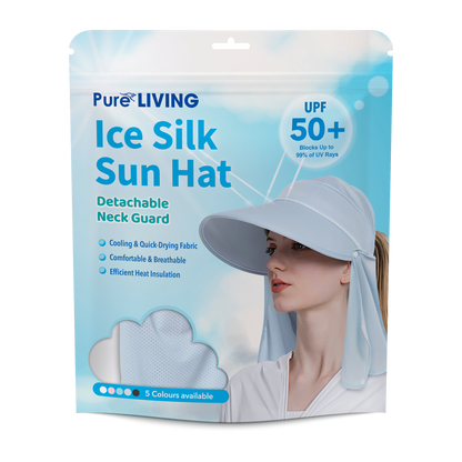 Ice Silk Sun Hat with Neck Guard