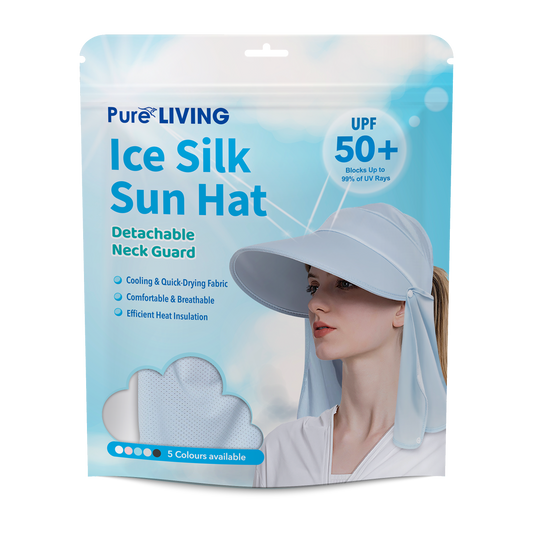 Ice Silk Sun Hat with Neck Guard