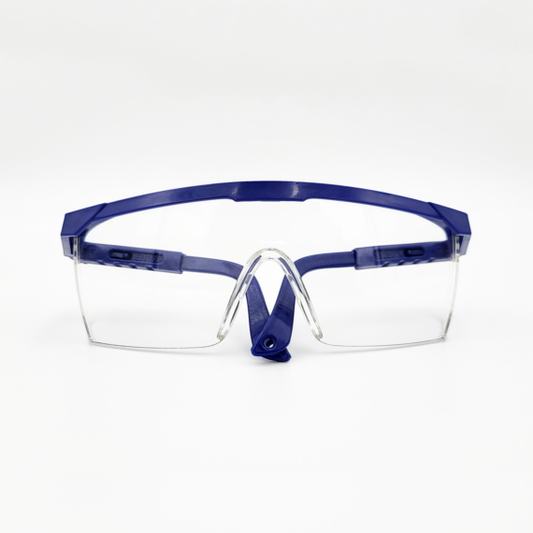 Safety Glasses, Blue Frame Clear lens, Ctn of 480