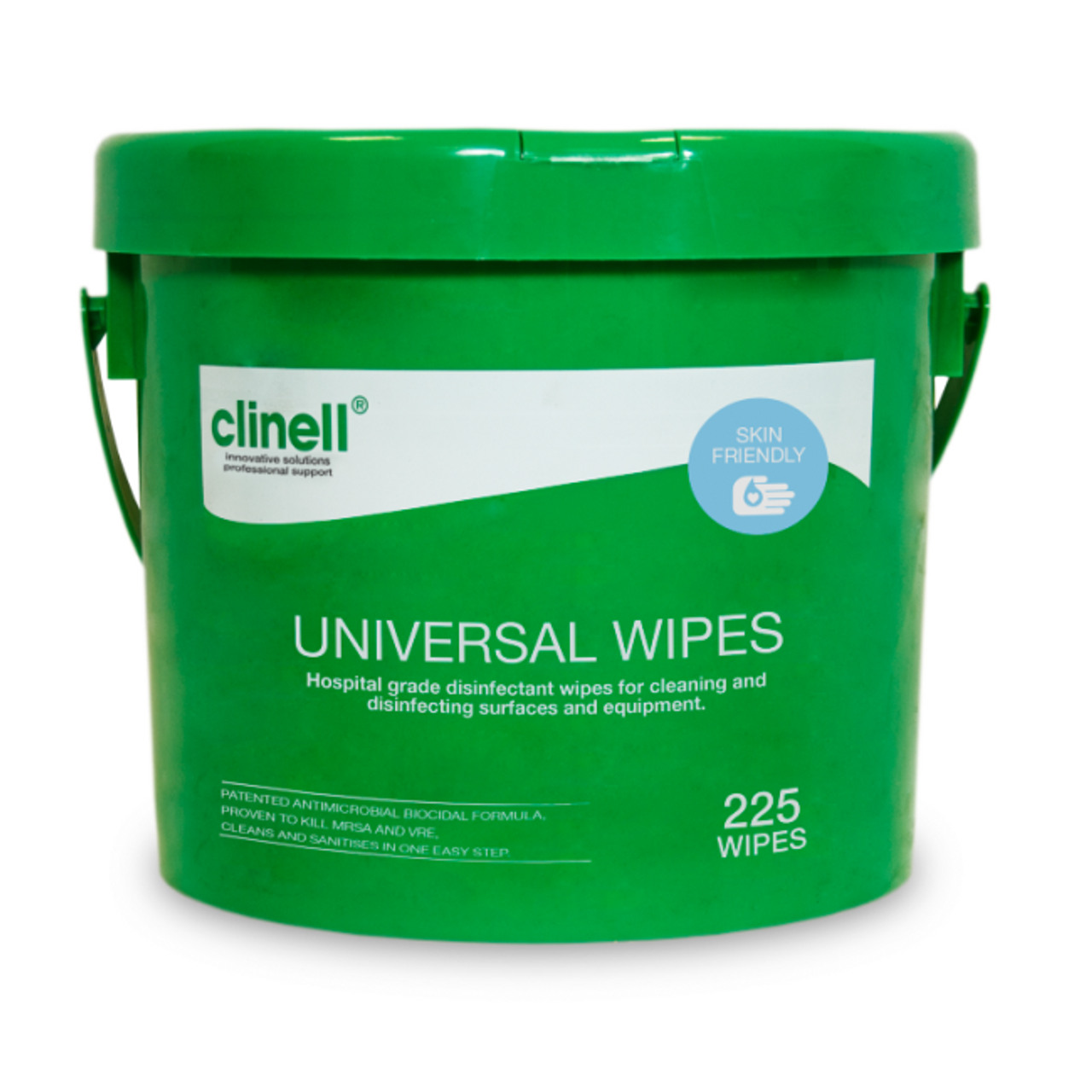 Clinell Universal Sanitising Wipes Tub (225pcs)