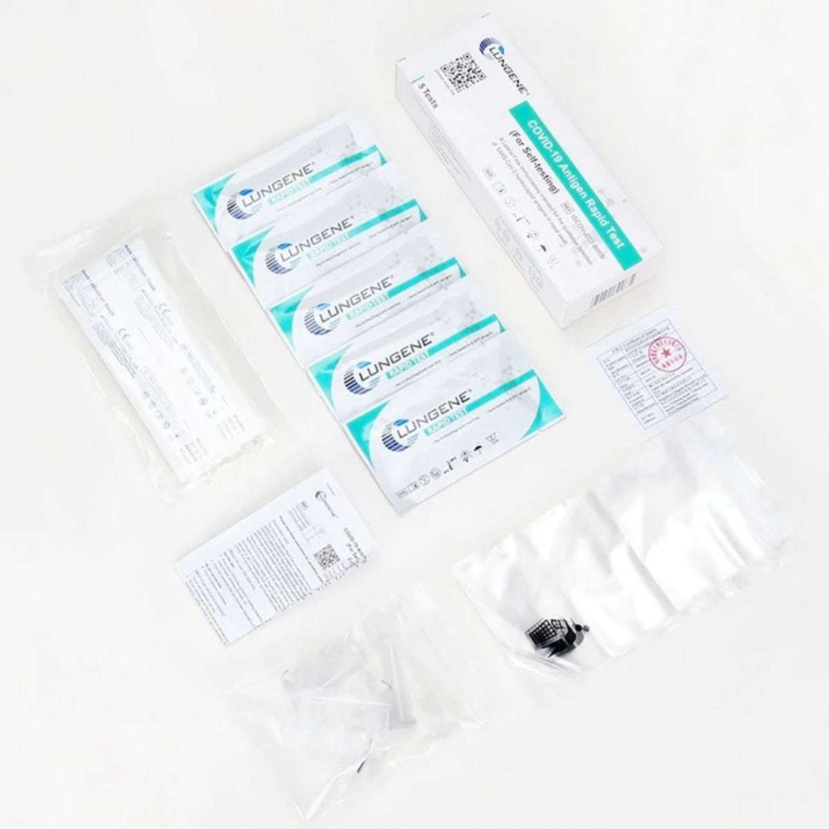 1200 Tests Clungene® COVID-19 Rapid Antigen Self Test Kit - 5 PACK/BOX (EXP Oct/2026)