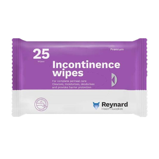 RHS103 Reynard Incontinence Wipes 25 Pack (33x22cm)