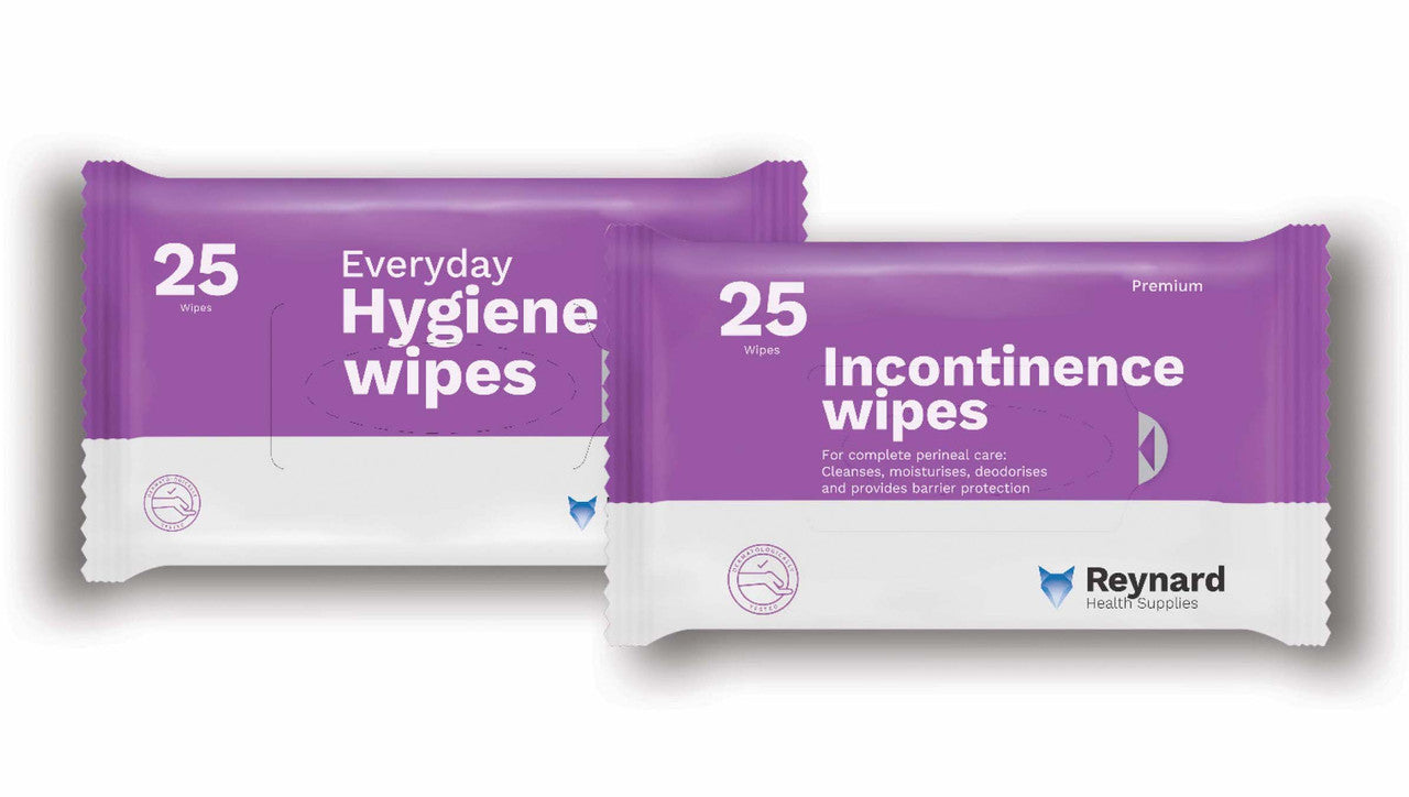 RHS115 Reynard Everyday Hygiene Wipes 25 Pack (33x22cm)