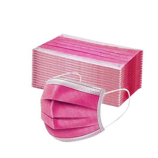 10 Boxes Rose Red Disposable Surgical Face Mask TGA Certificated Level 1