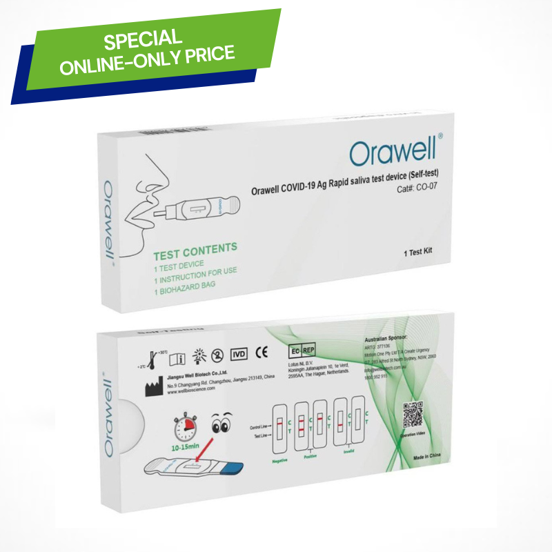 Orawell COVID-19 Ag Rapid saliva antigen test kits (Self-test)-Oral Fluid