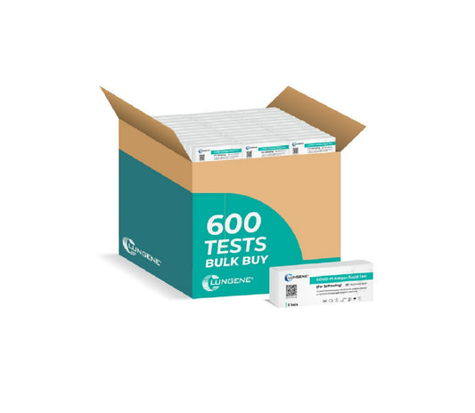 600 Tests Clungene® COVID-19 Rapid Antigen Self Test Kit - 5 PACK/BOX (EXP April/2026)