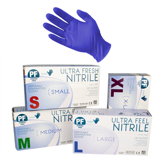 Ultra Fresh Nitrile Gloves purple