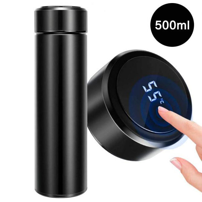 500ML Smart Vaccum Stainless Steel Water Drink Bottle Led Digital Thermometer Cup-ToBe Grab