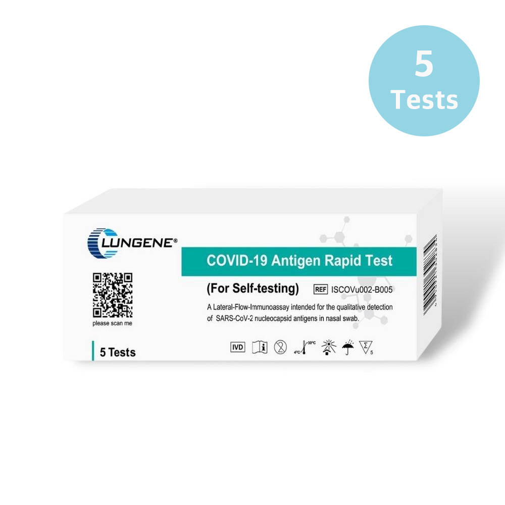 5 Tests - Clungene Covid-19 Rapid Antigen Fast Home Test Kits - 5 Packs/Box-Rapid Antigen Test Kit-Clungene-TOBE GRAB