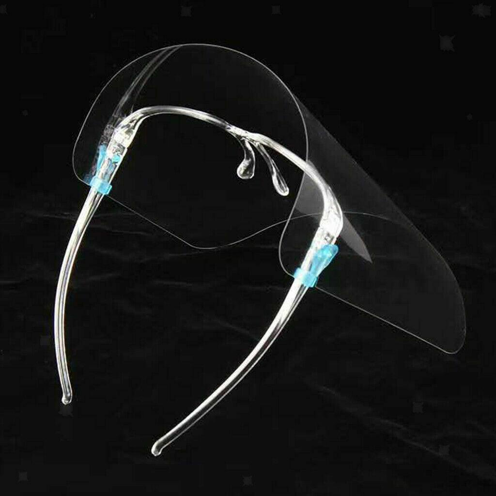 100 Face Shield Guard Visor Safety Protection With Glasses frame