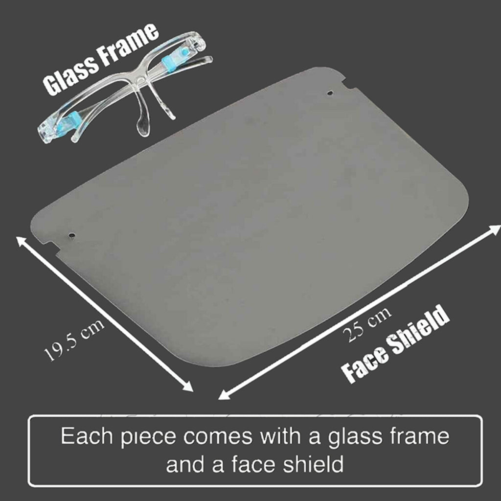 TGA Face Shield Guard Visor Safety Protection With Glasses frame-Face Shield-TOBE GRAB-TOBE GRAB