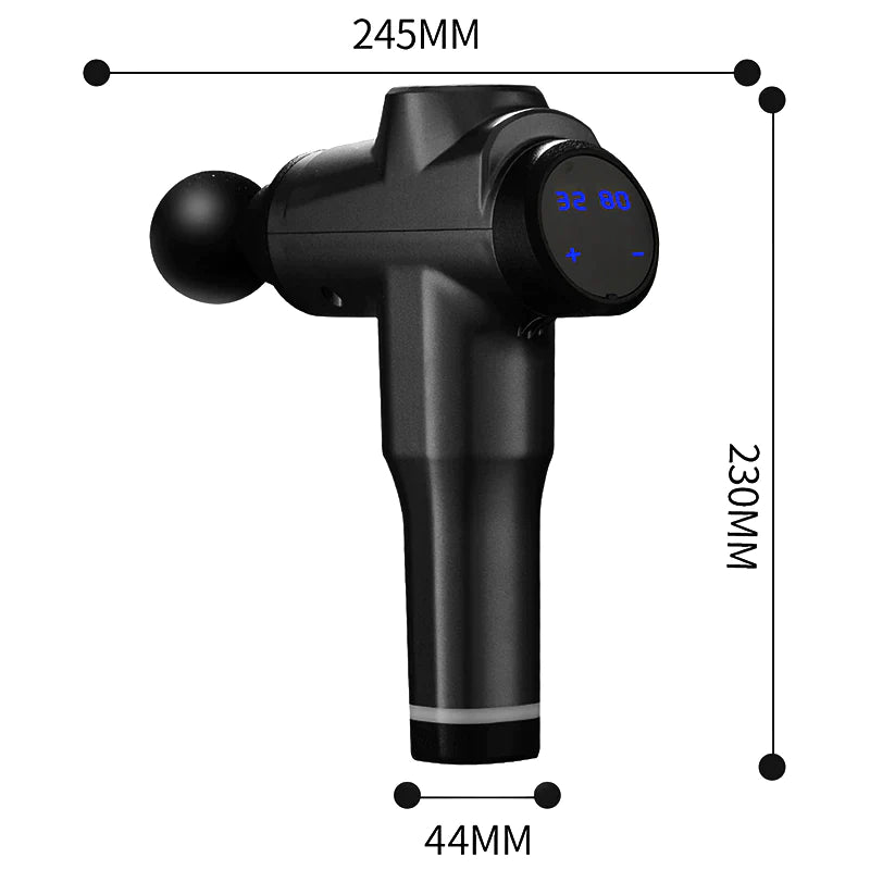 5 Heads LED Display Electric Professional Fascial Massage gun 8202 Model, Australian gauge - ToBe HealthCare