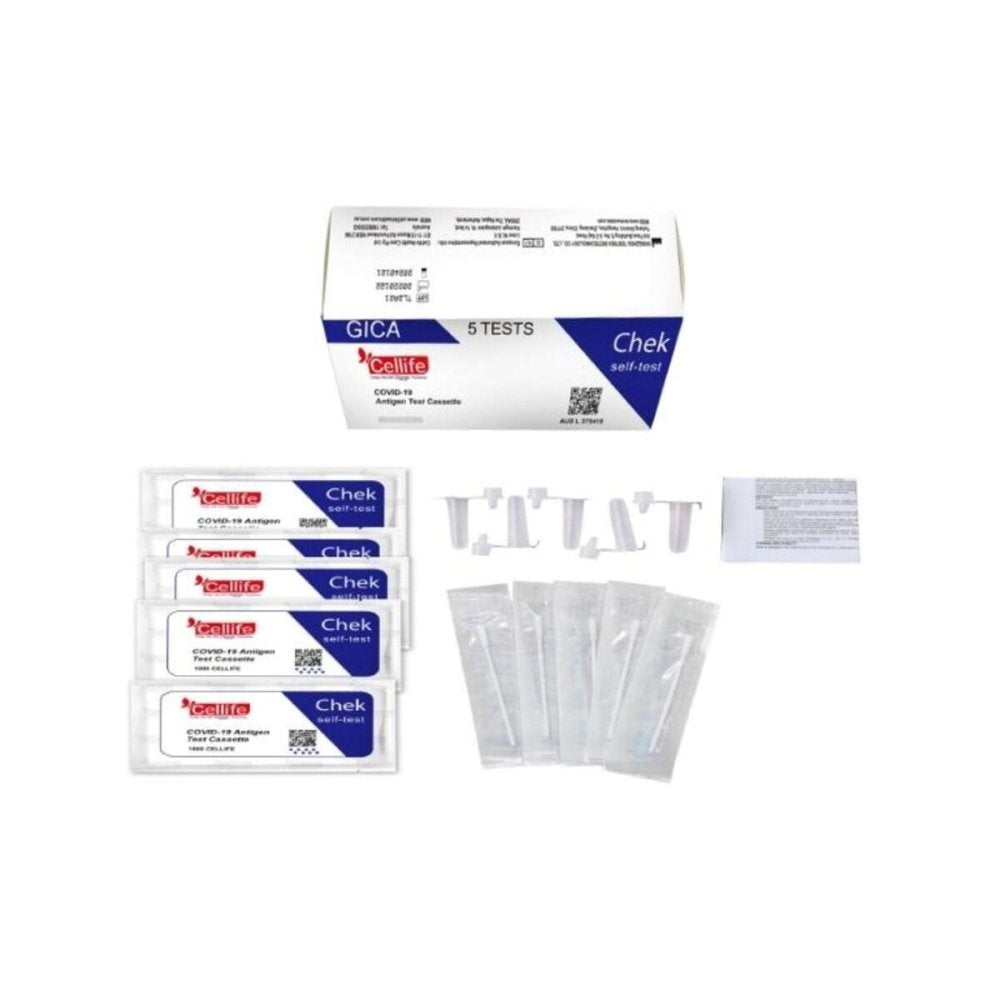 50 Tests - Cellife Covid-19 Rapid Antigen Fast Home Test Kits - 5 Packs/Box-Rapid Antigen Test Kit-Cellife-TOBE GRAB