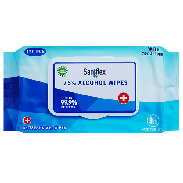 Saniflex 75% Alcohol Sanitary Surface Wipes